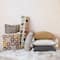 Hello Honey® 36" Multicolor Block Pattern Crocheted Lumbar Pillow